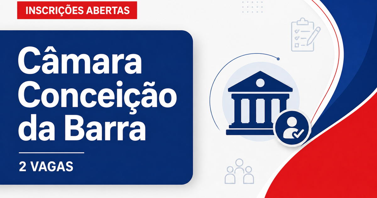 Câmara de Conceição da Barra de Minas: Câmara de Conceição da Barra de Minas - MG lança concurso público para Analista A - Câmara de Conceição da Barra de Minas