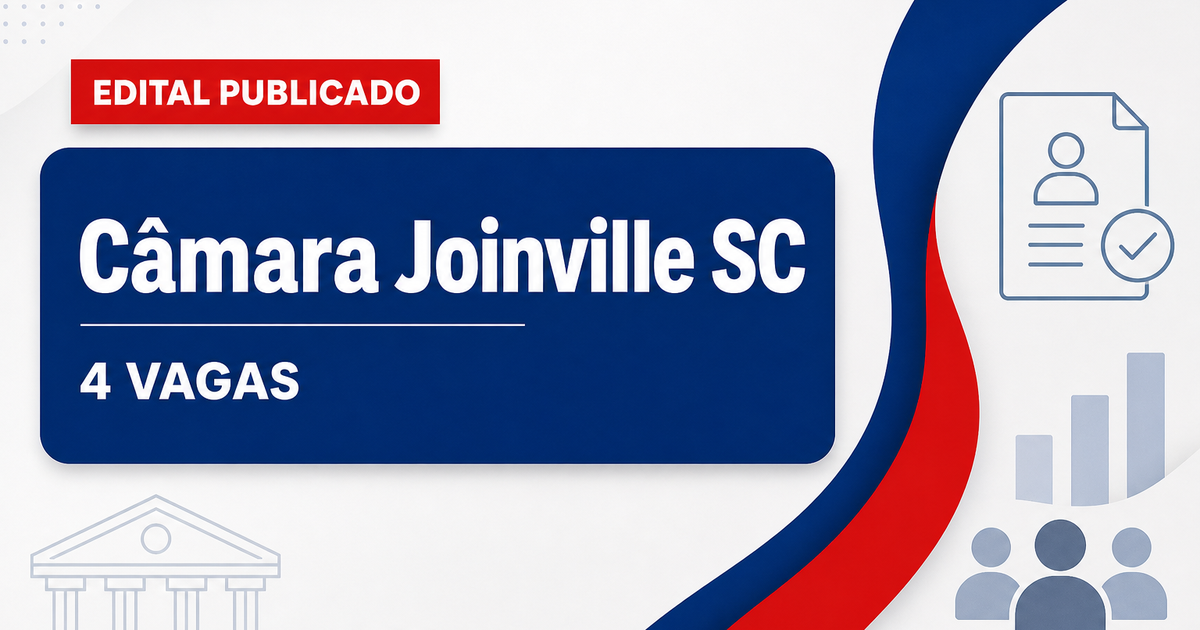 CVJ - Câmara de Vereadores de Joinville: Câmara de Joinville - SC retifica concurso público com salários de até R$ 9.828 - Câmara de Vereadores de Joinville