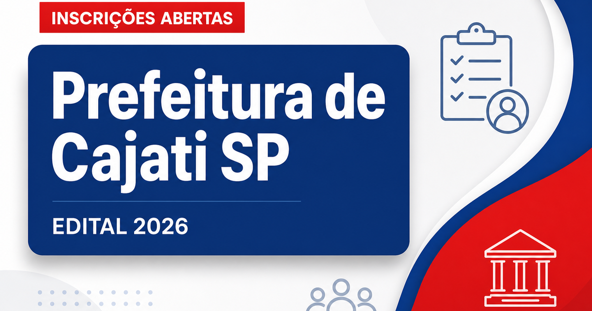 Prefeitura de Cajati - SP abre processo seletivo para Agente Comunitário de Saúde - Prefeitura de Cajati