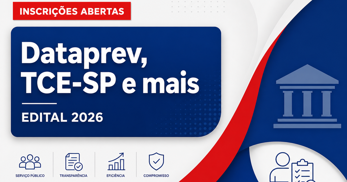 Dataprev, Fundação Florestal, TCE e mais órgãos têm concursos abertos em SP - Dataprev, Fundação Florestal, Tribunal de Contas do Estado e mais órgãos