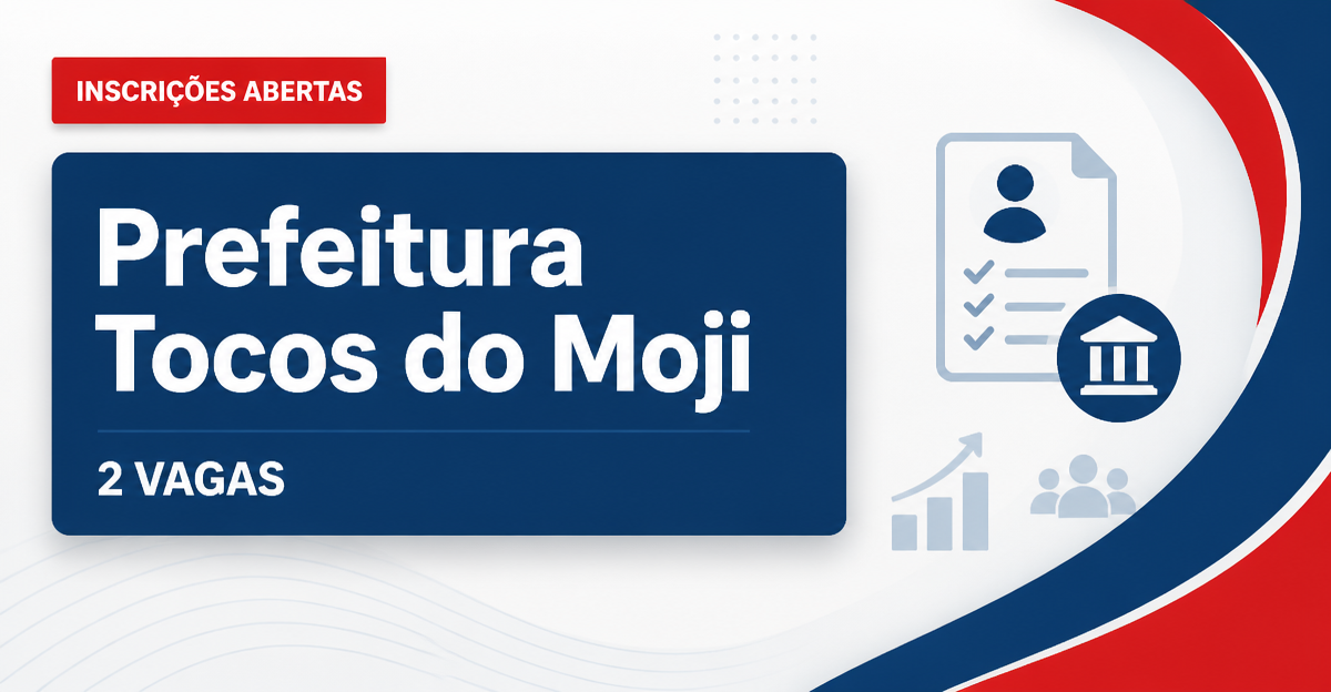 Prefeitura de Tocos do Moji: Prefeitura de Tocos do Moji - MG abre processo seletivo para o cargo de motorista - Prefeitura de Tocos do Moji