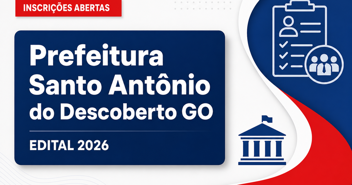 Prefeitura de Santo Antônio do Descoberto - GO abre processo seletivo para a Secretaria de Meio Ambiente - Prefeitura de Santo Antônio do Descoberto