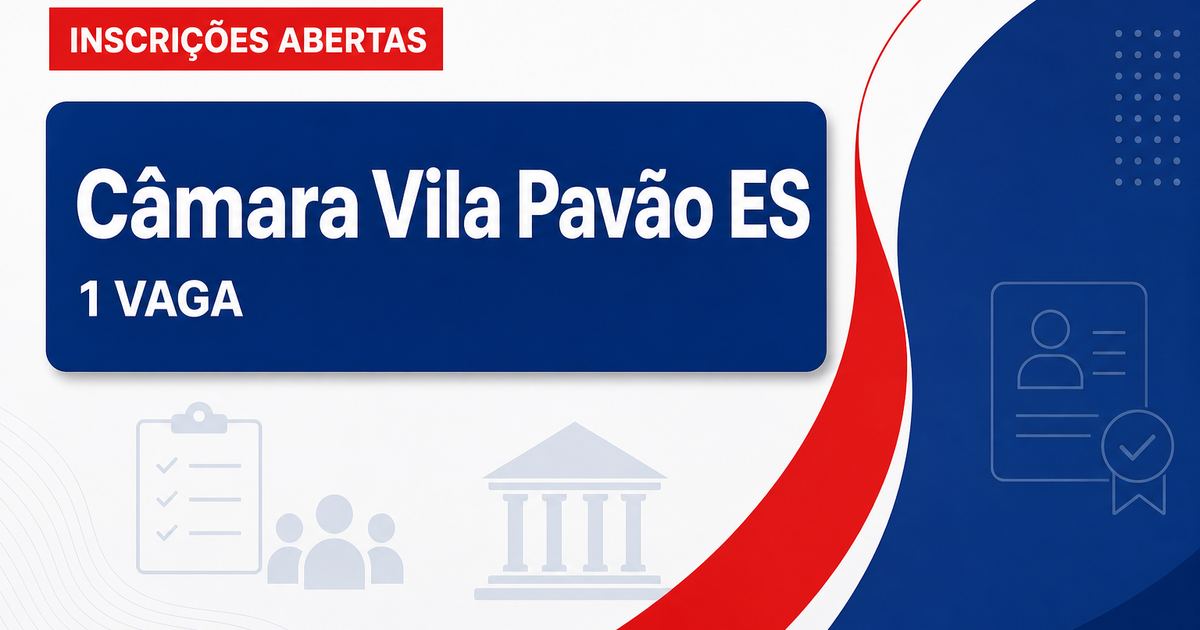 Câmara Municipal de Vila Pavão ES abre processo seletivo para motorista 1 vaga - Câmara Municipal de Vila Pavão