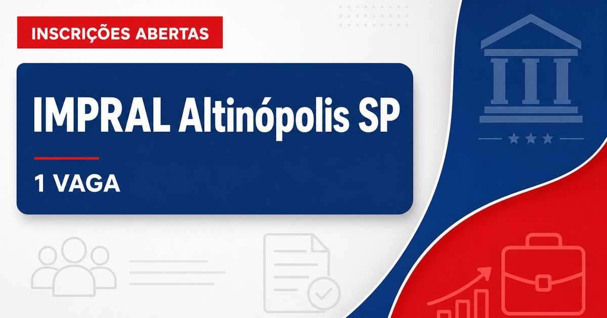IMPRAL de Altinópolis - SP abre concurso público com vaga para Contador - IMPRAL de Altinópolis