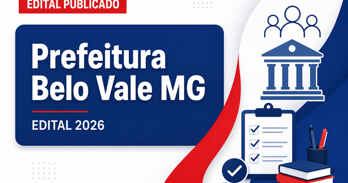 Prefeitura de Belo Vale - MG publica edital de processo seletivo para Agentes de Saúde e de Endemias - Prefeitura de Belo Vale