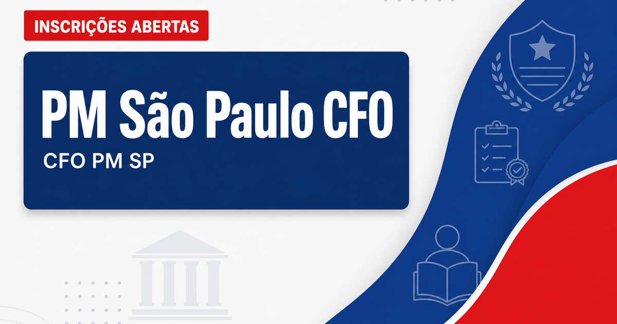 Concurso PM SP tem último dia de inscrição no CFO; veja datas! - Polícia Militar de São Paulo