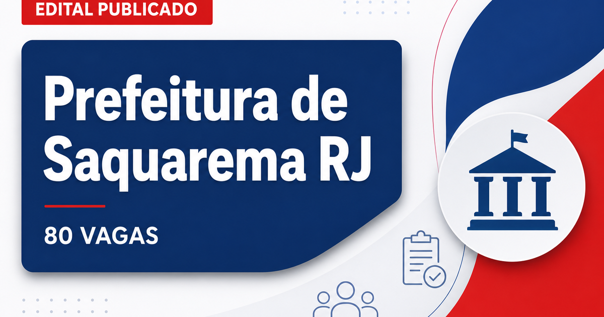 Concurso Prefeitura de Saquarema RJ: 80 vagas para guarda-vidas - Prefeitura de Saquarema