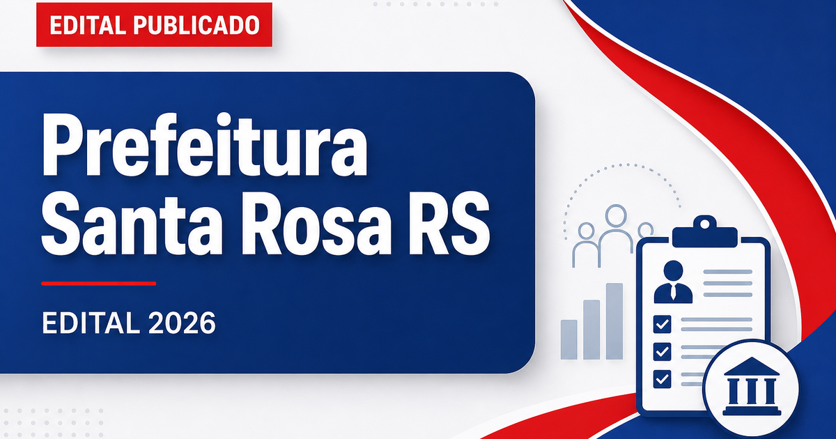 Prefeitura de Santa Rosa - RS abre concurso público para professores - Prefeitura de Santa Rosa