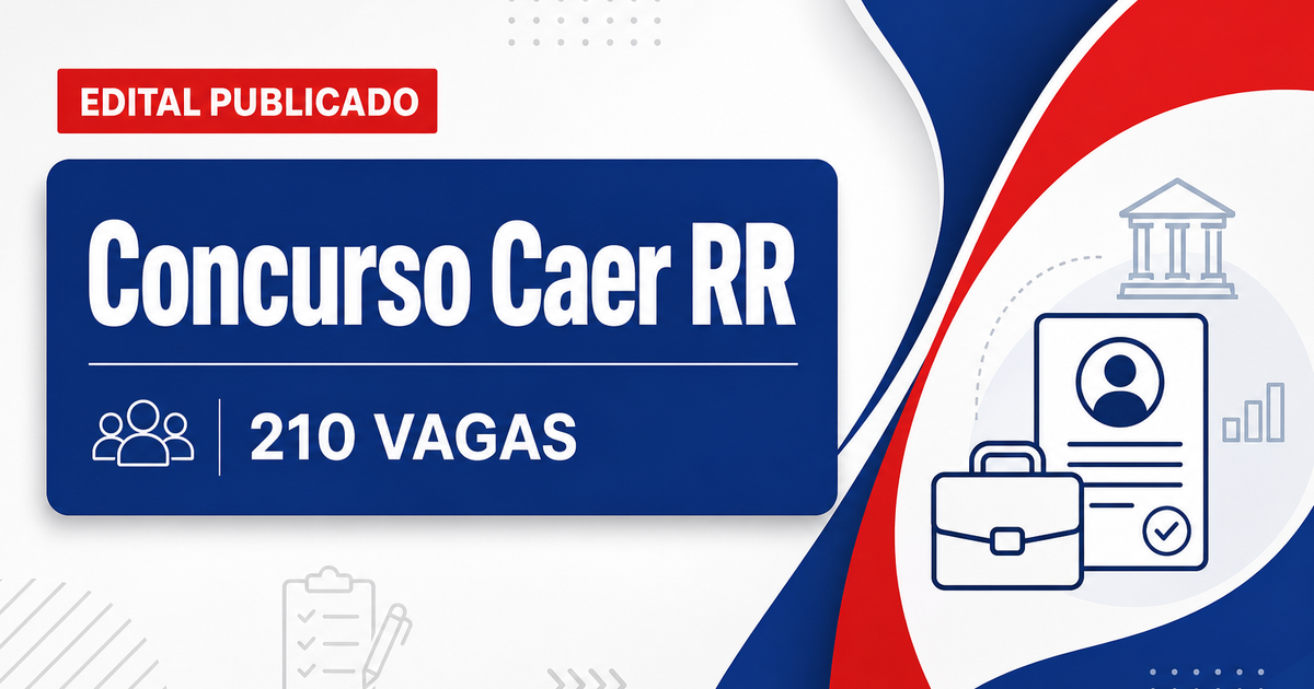 Concurso da Caer tem edital publicado para 210 vagas em Roraima - Caer