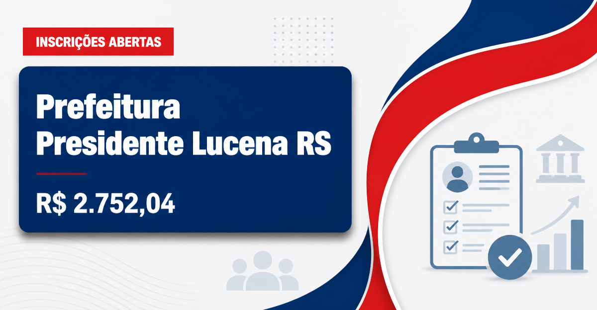Prefeitura de Presidente Lucena: Prefeitura de Presidente Lucena - RS abre processos seletivos para Auxiliar de Educação - Prefeitura de Presidente Lucena