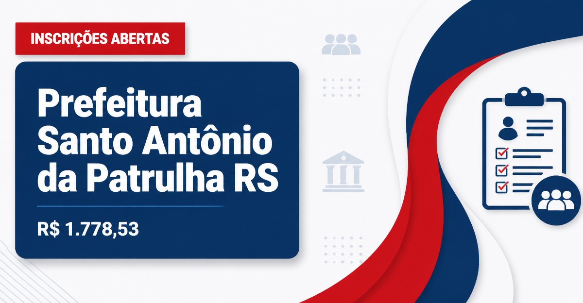 Prefeitura de Santo Antônio da Patrulha: Prefeitura de Santo Antônio da Patrulha - RS abre vagas para Motorista, Operári - Prefeitura de Santo Antônio da Patrulha