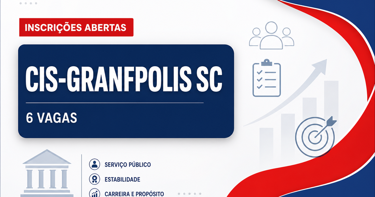 CIS-GRANFPOLIS - Consórcio Público Interfederativo de Saúde da Região da Grande Florianópolis: CIS-GRANFPOLIS - SC abre  - Consórcio Público Interfederativo de Saúde da Região da Grande Florianópolis