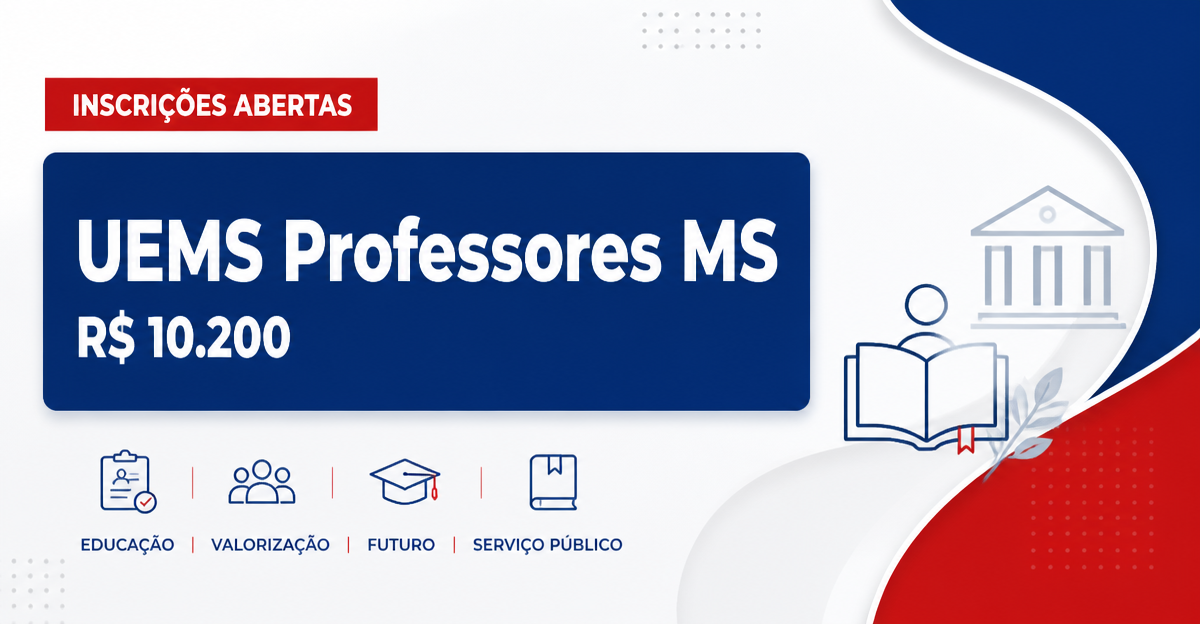 UEMS - Universidade Estadual de Mato Grosso do Sul: UEMS abre processo seletivo para professores em Campo Grande - Universidade Estadual de Mato Grosso do Sul