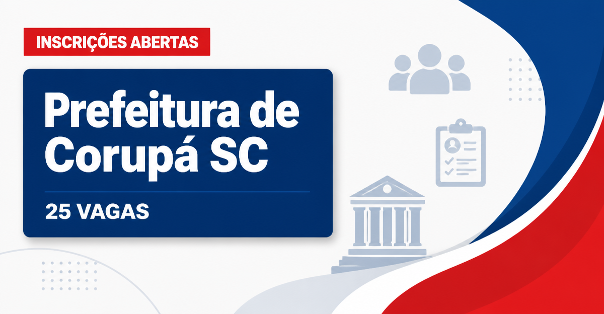 Prefeitura de Corupá: Prefeitura de Corupá - SC abre concurso com salários de até R$ 11 mil - Prefeitura de Corupá