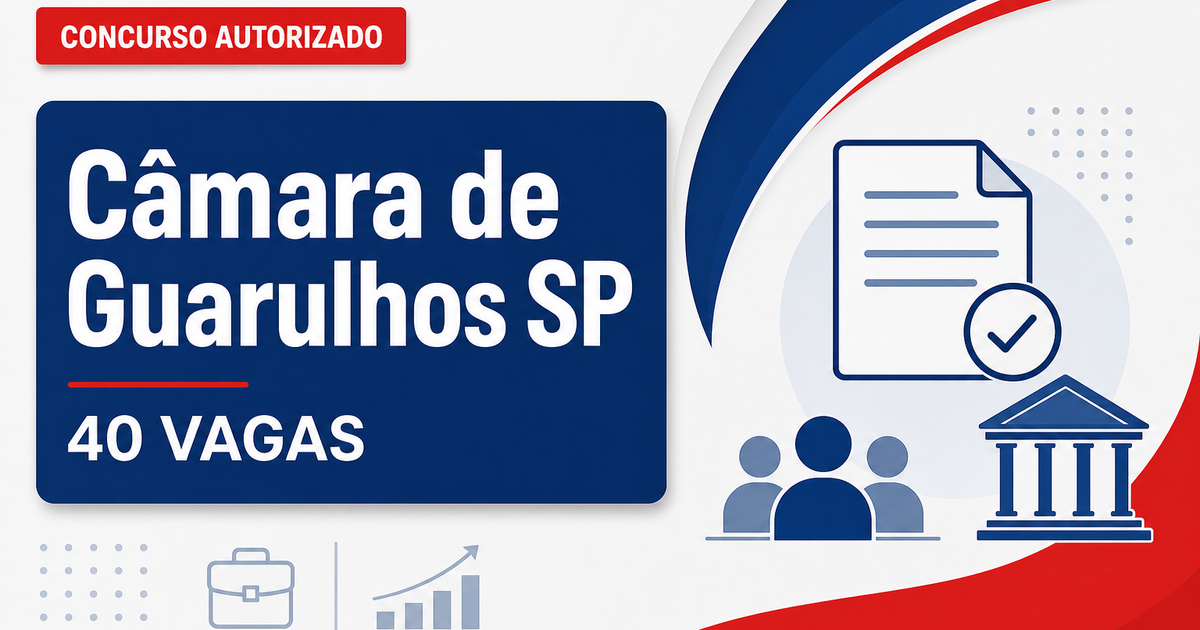 Concurso Câmara de Guarulhos SP: iniciada escolha da banca para 40 vagas de níveis médio e superior - Câmara de Guarulhos