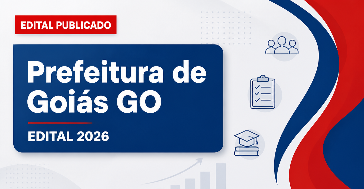 Prefeitura de Goiás GO abre processo seletivo com vagas em Educação, Saúde e mais - Prefeitura de Goiás