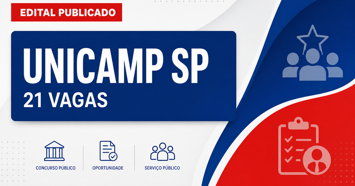 UNICAMP - Universidade Estadual de Campinas: UNICAMP - SP publica editais de concurso com salários de até R$ 9.759,85 - Universidade Estadual de Campinas