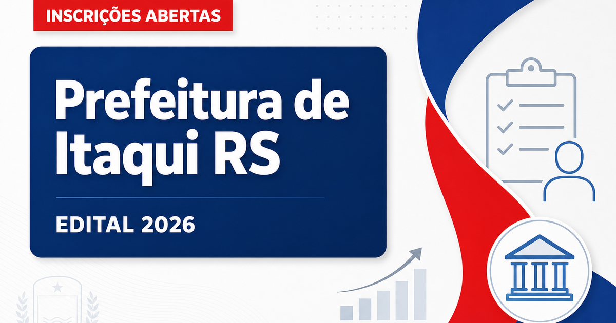 Prefeitura de Itaqui - RS abre seleção para cargos de nível fundamental incompleto - Prefeitura de Itaqui