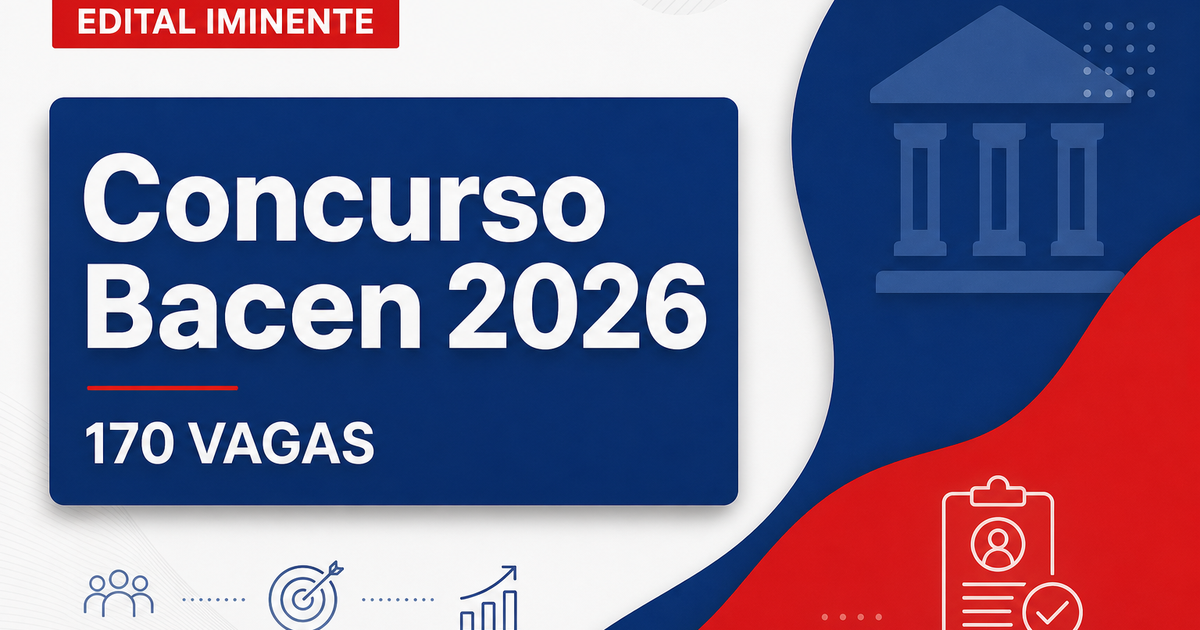 Concurso Bacen: edital para 170 vagas deve ser publicado até janeiro - Bacen: editalra 170 vagas deve ser publicado até janeiro