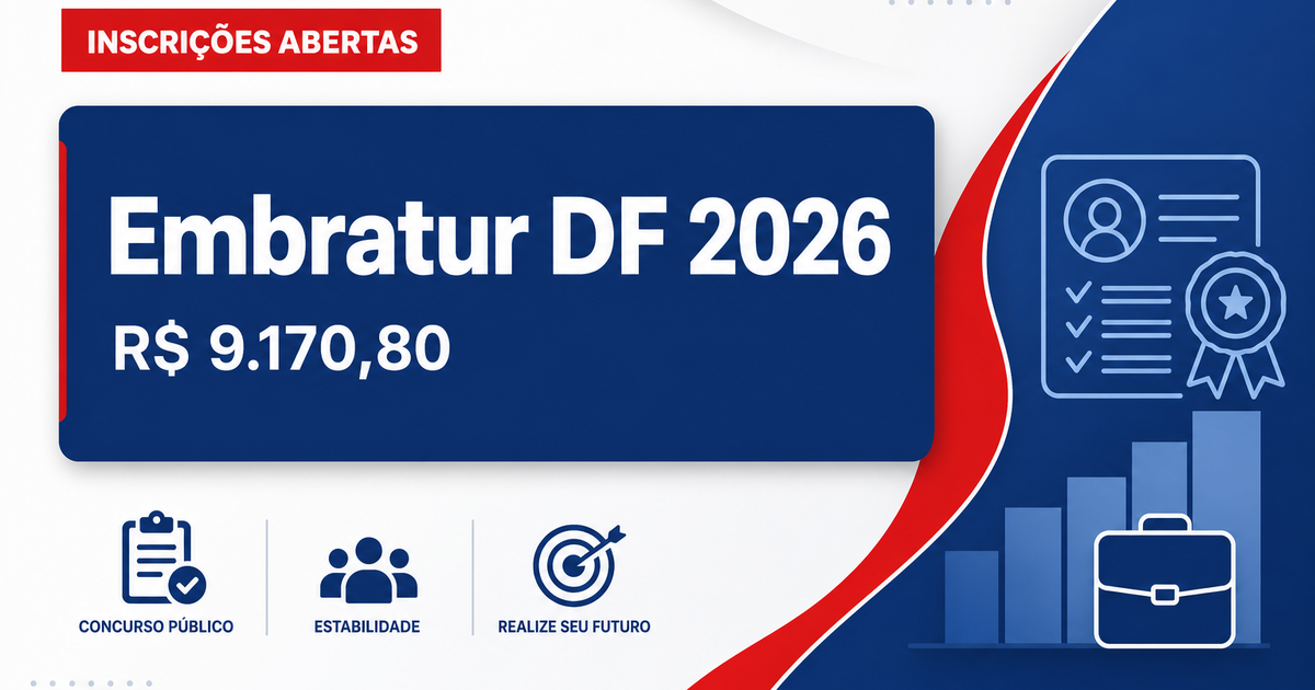 Embratur - Agência Brasileira de Promoção Internacional do Turismo: Embratur - DF abre processo seletivo para Assistente - Embratur - Agência Brasileira de Promoção Internacional do Turismo