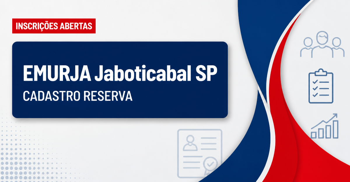 Processo seletivo EMURJA Jaboticabal SP abre cadastro reserva para braçal e jardineiro - EMURJA