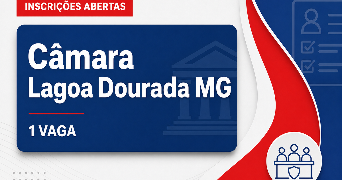 Câmara de Lagoa Dourada: Câmara de Lagoa Dourada - MG abre concurso para Agente de Serviços - Câmara de Lagoa Dourada