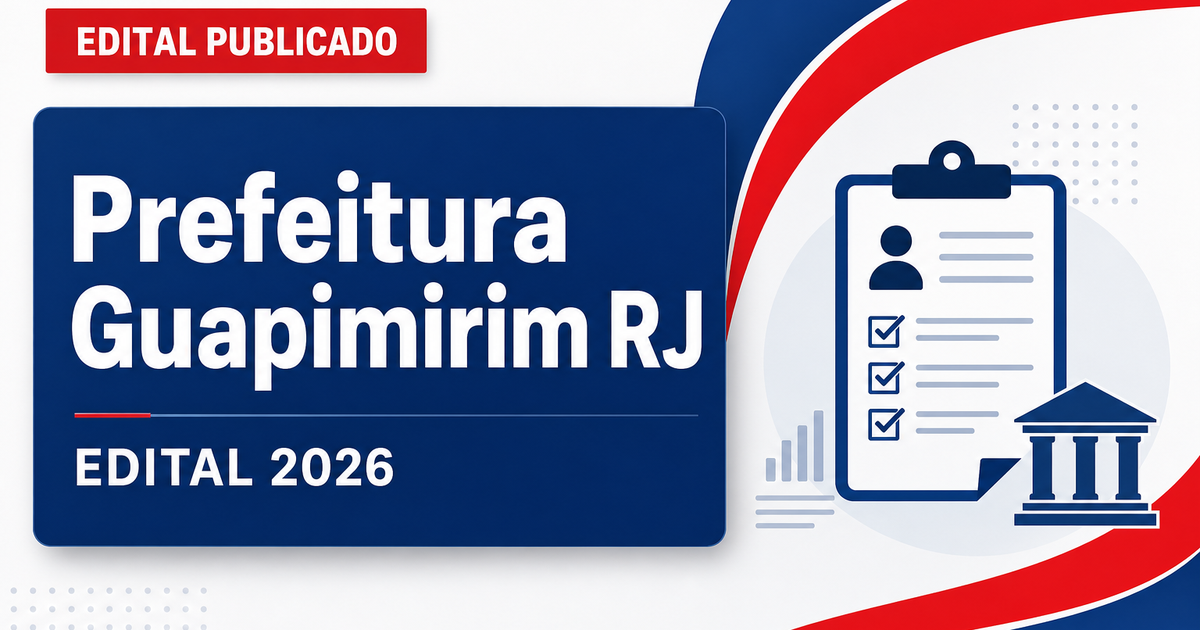 Prefeitura de Guapimirim - RJ abre concurso público com vagas para professores - Prefeitura de Guapimirim