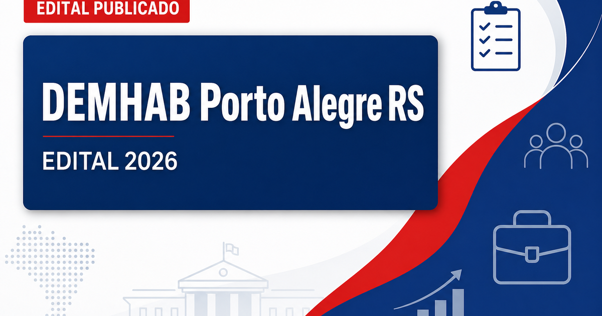 Concurso do DEMHAB de Porto Alegre (RS) abre vagas para níveis médio e superior - DEMHAB