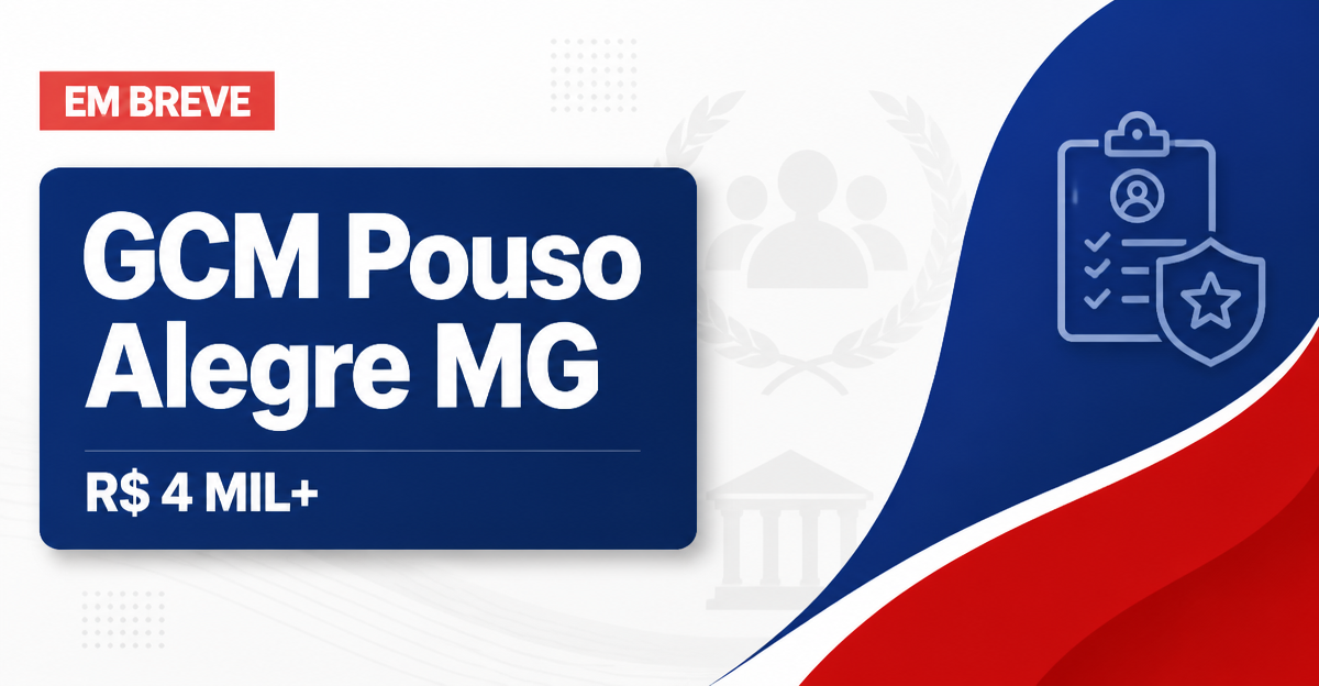 Concurso da GCM de Pouso Alegre MG oferece remuneração acima de R$ 4 mil - Guarda Civil Metropolitana