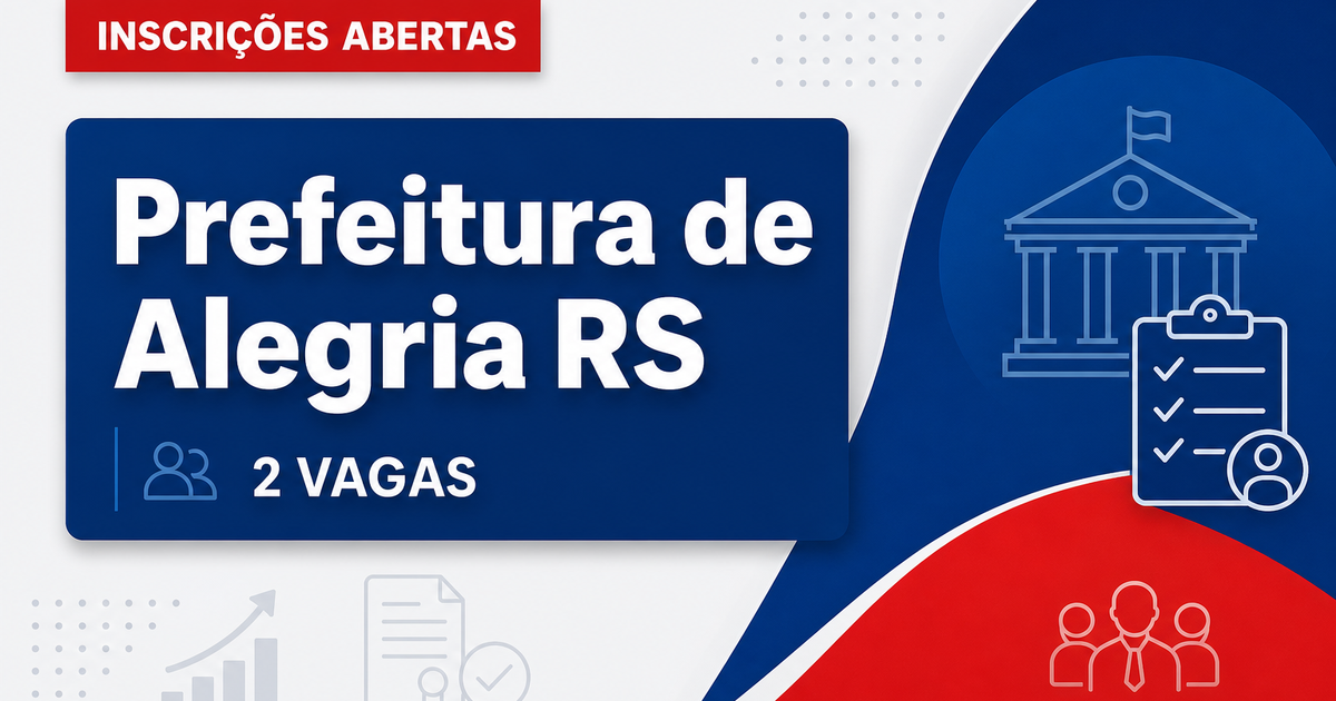 Prefeitura de Alegria RS abre processo seletivo com 2 vagas para tratorista agrícola - Prefeitura de Alegria