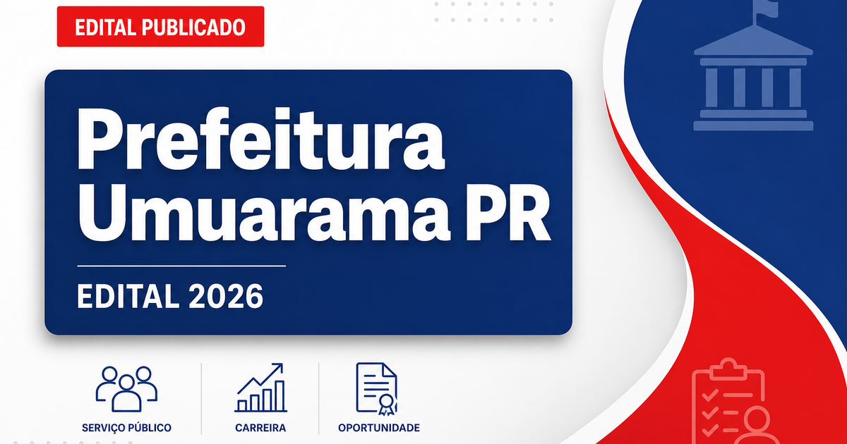 Prefeitura de Umuarama - PR abre concurso público para Agente da Autoridade de Trânsito - Prefeitura de Umuarama