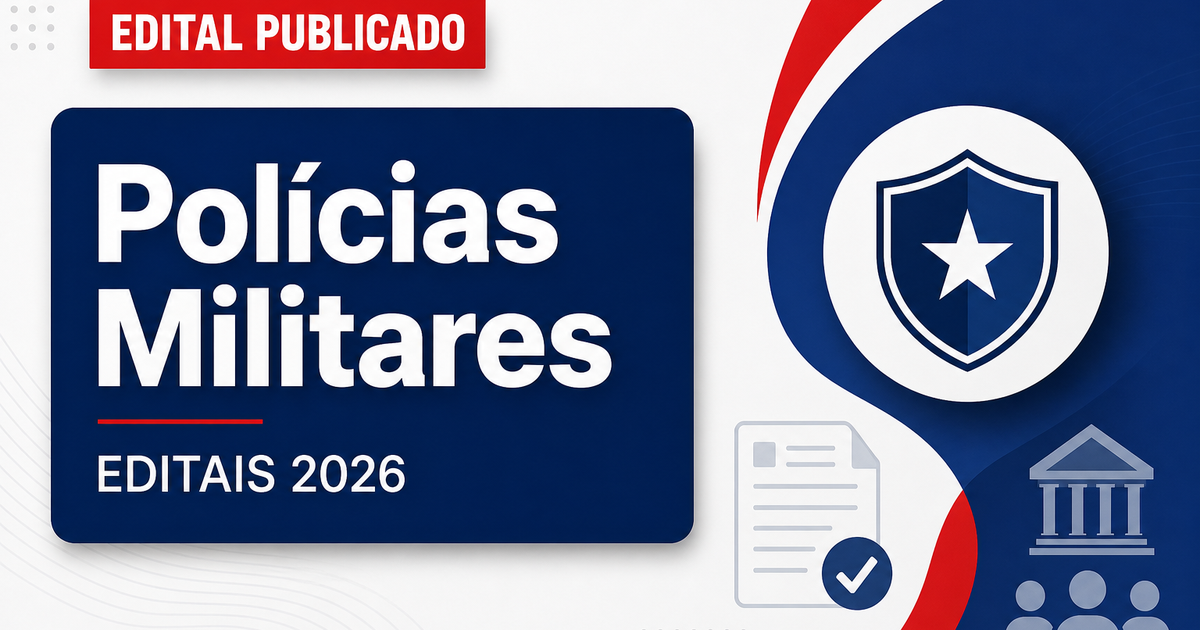 Concursos Polícias Militares: veja os editais do 2º semestre - s Polícias Militares: veja os editais do 2º semestre