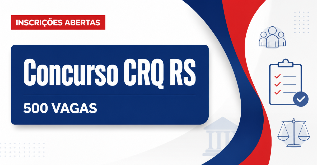Concurso do CRQ RS recebe inscrições para mais de 500 vagas - Conselho Regional de Química