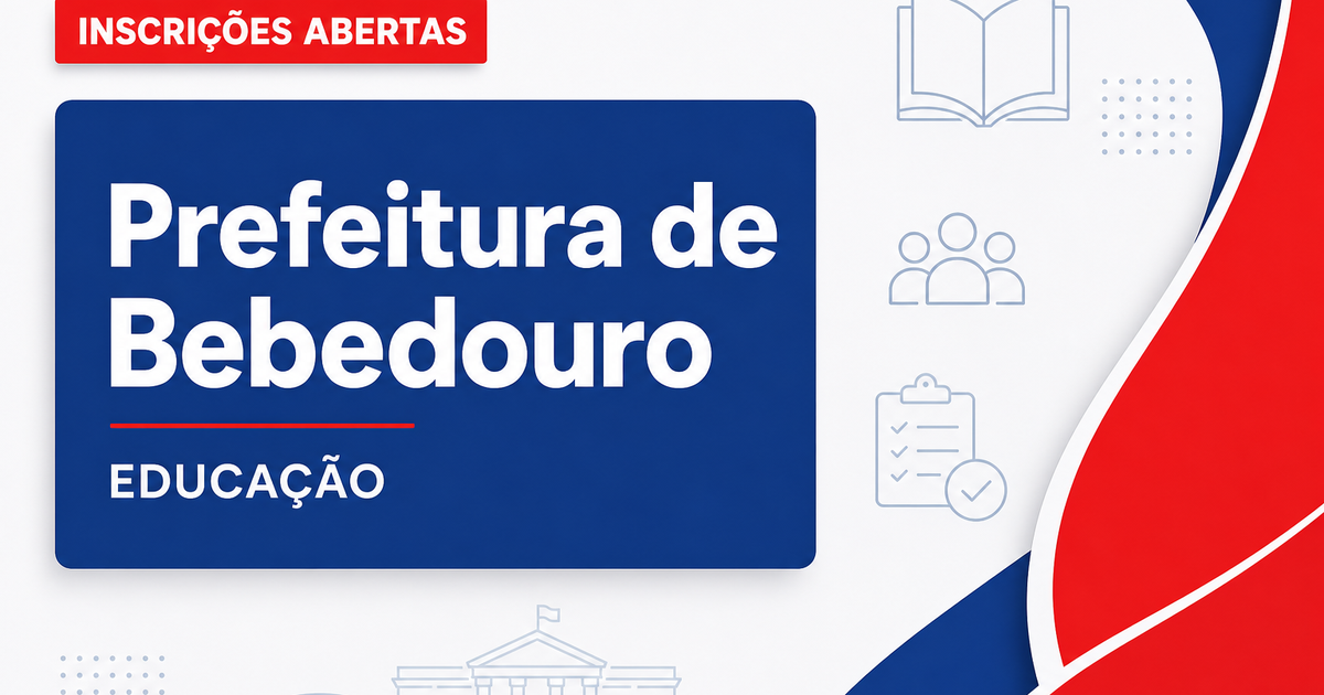 Processo seletivo de Bebedouro (SP) abre oportunidades na área da educação - Prefeitura de Bebedouro