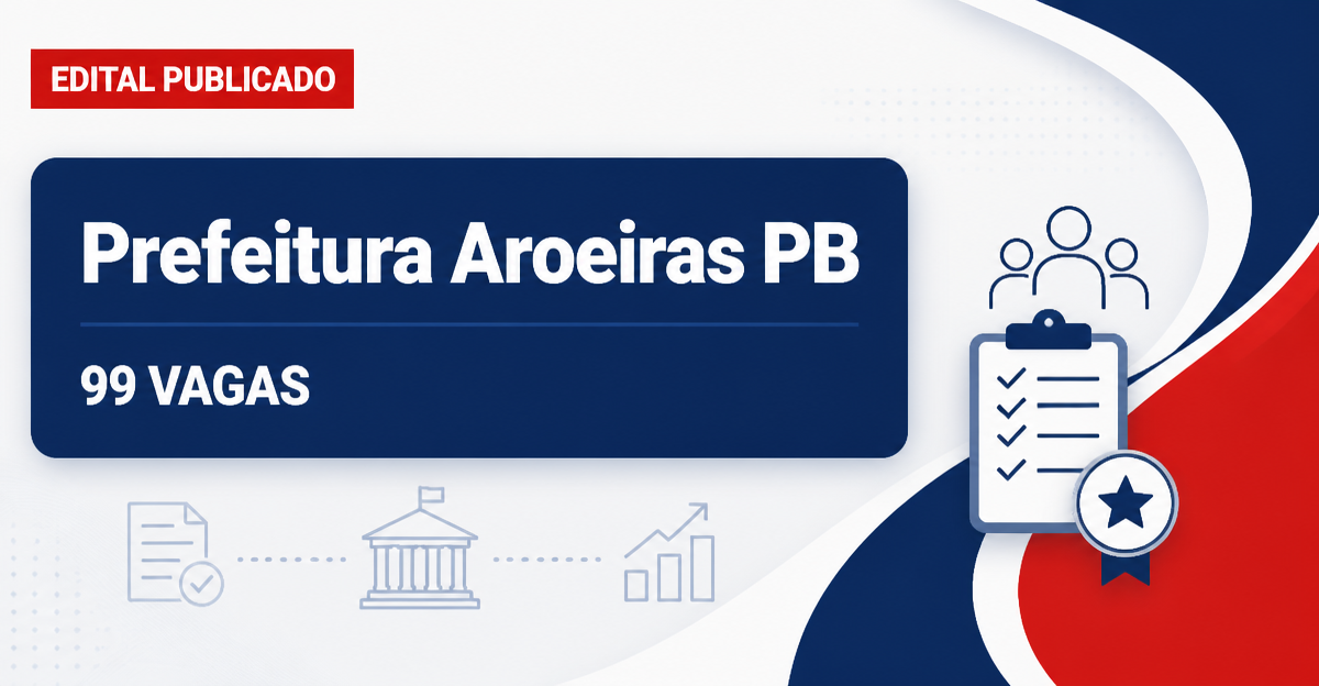 Prefeitura de Aroeiras: Prefeitura de Aroeiras - PB retifica concurso público com salários de até R$ 14 mil - Prefeitura de Aroeiras