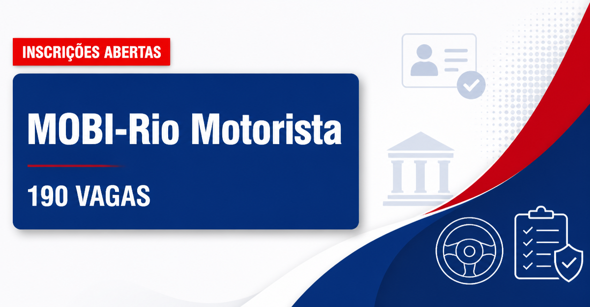 MOBI-Rio - Companhia Municipal de Transportes Coletivos: MOBI-Rio - RJ abre processo seletivo com 190 vagas para Motoris - MOBI-Rio - Companhia Municipal de Transportes Coletivos