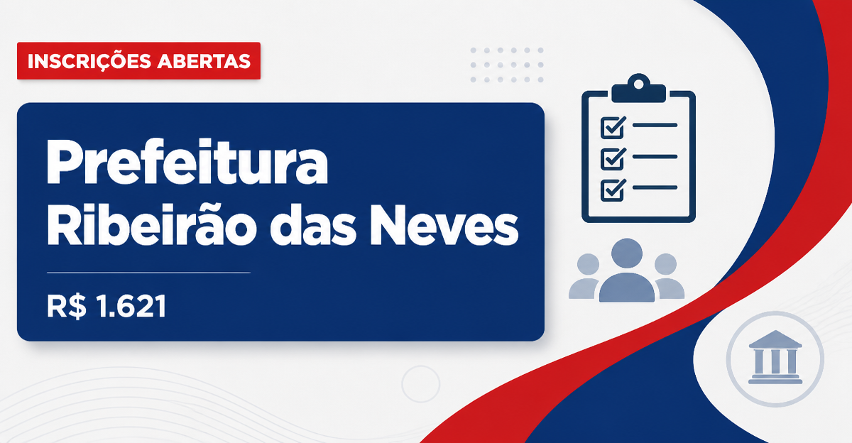 Prefeitura de Ribeirão das Neves: Prefeitura de Ribeirão das Neves - MG abre processo seletivo para Entrevistador Social - Prefeitura de Ribeirão das Neves