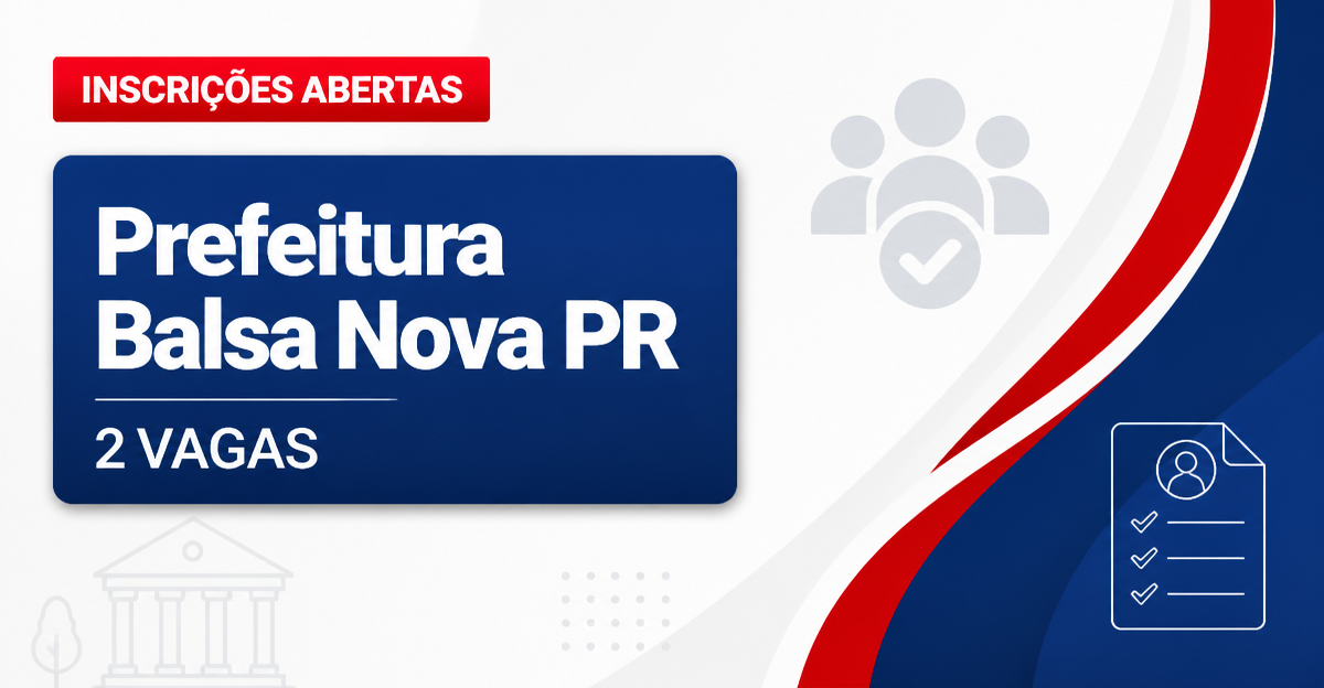 Prefeitura de Balsa Nova: Prefeitura de Balsa Nova - PR abre processo seletivo para Operador de Máquinas - Prefeitura de Balsa Nova