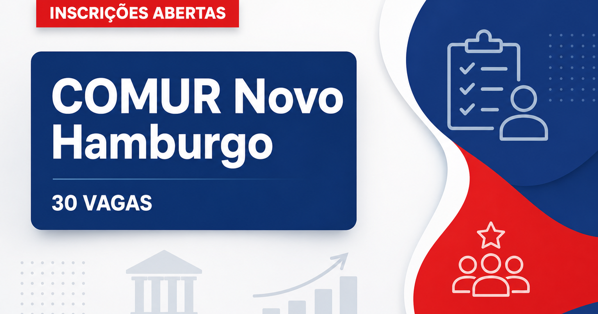 COMUR - Companhia Municipal de Urbanismo: COMUR Novo Hamburgo - RS abre processo seletivo com 30 vagas para serventes - Companhia Municipal de Urbanismo