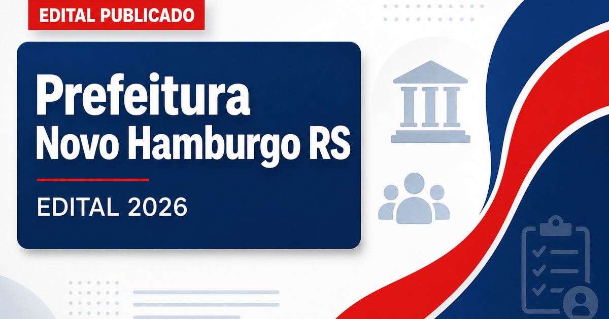 Prefeitura de Novo Hamburgo RS retifica concurso com vagas imediatas - Prefeitura de Novo Hamburgo