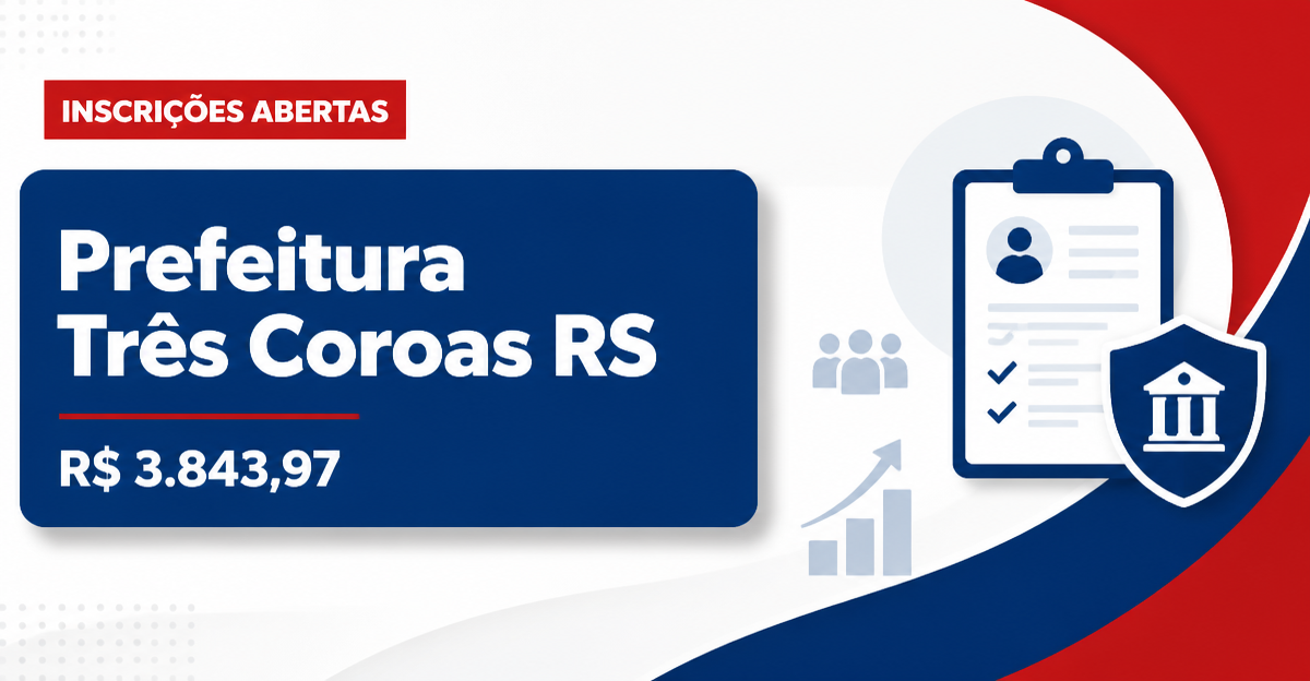 Prefeitura de Três Coroas: Prefeitura de Três Coroas - RS abre seleções para Médico-Veterinário e Operário - Prefeitura de Três Coroas