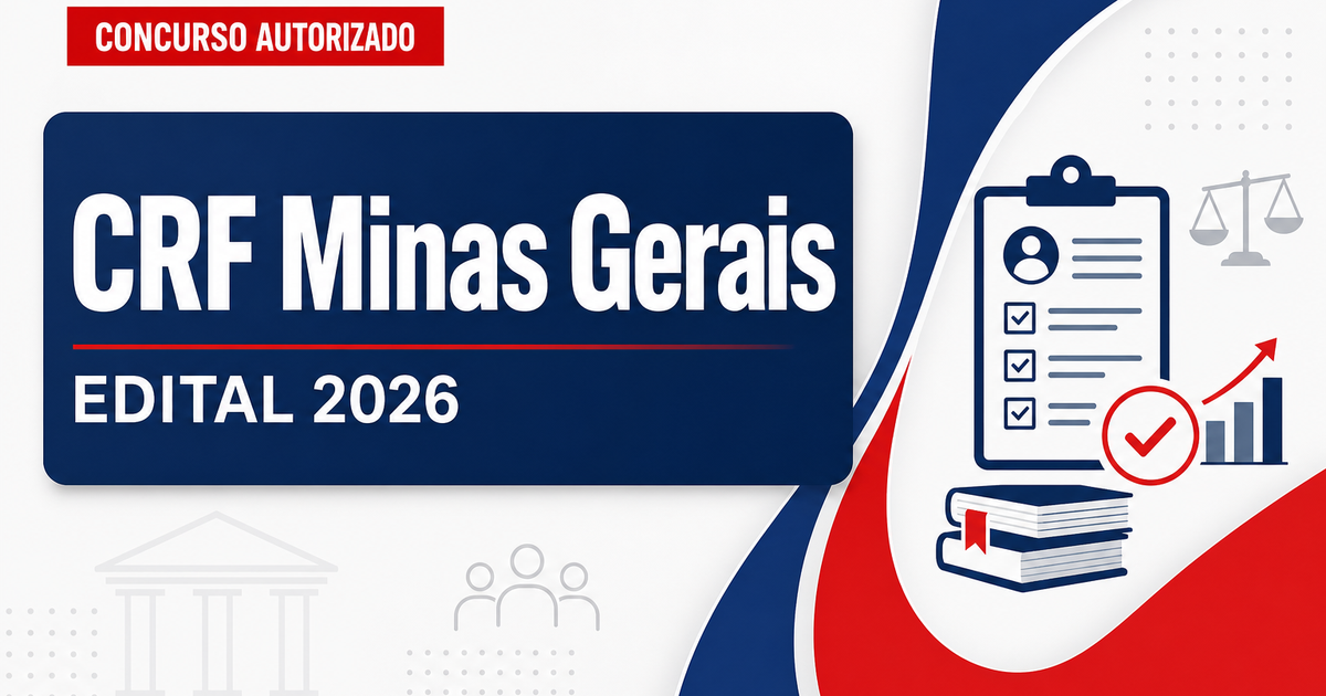 Concurso CRF MG: contratada banca organizadora para nova seleção - Conselho Regional de Farmácia
