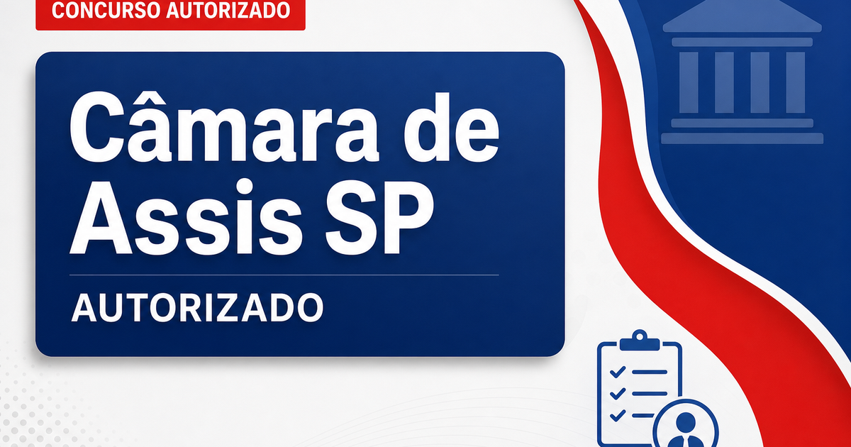 Concurso Câmara de Assis SP: definida organizadora para nova seleção - Câmara de Assis