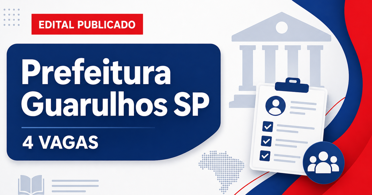 Concurso Prefeitura de Guarulhos SP abre 4 vagas para guarda-vidas - Prefeitura de Guarulhos