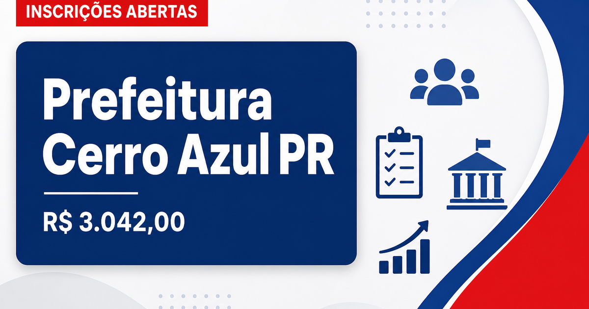 Prefeitura de Cerro Azul: Prefeitura de Cerro Azul - PR abre processo seletivo para professores - Prefeitura de Cerro Azul