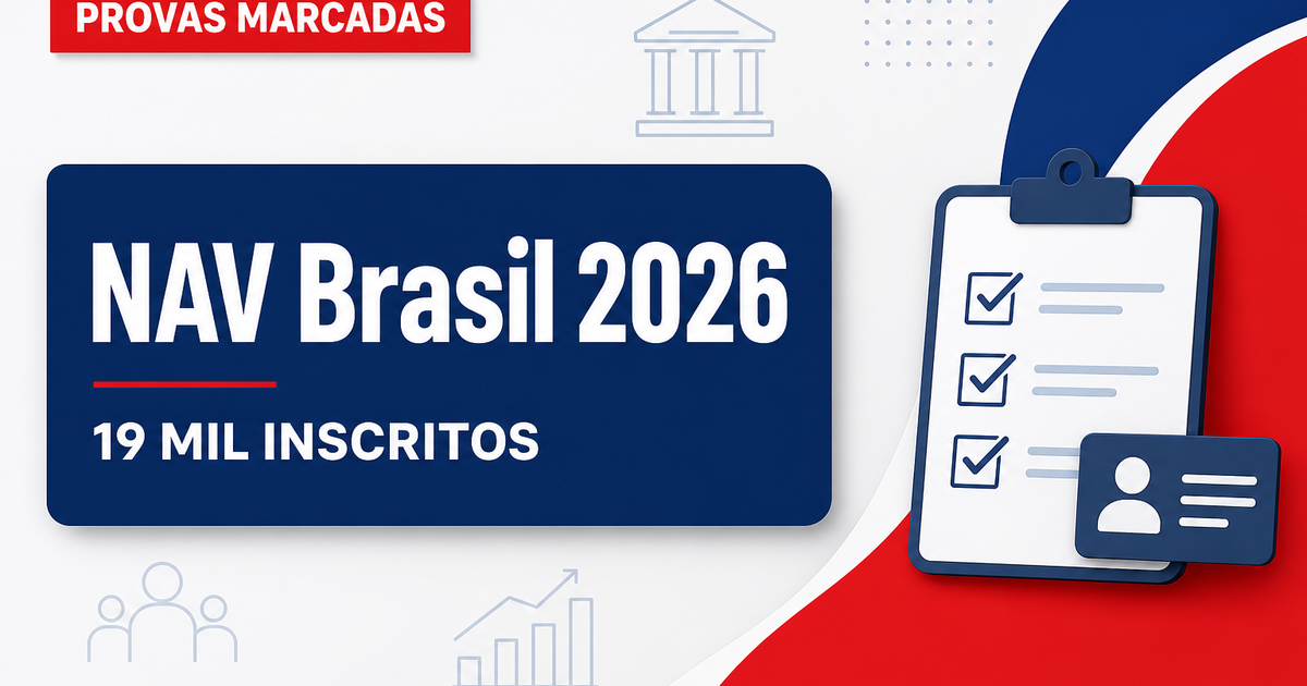 Concurso NAV Brasil: saem locais de prova para 19 mil inscritos - NAV Brasil: saem locais de provara 19 mil inscritos