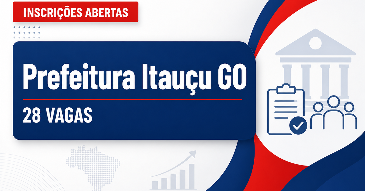 Prefeitura de Itauçu GO abre processo seletivo com 28 vagas para professores - Prefeitura de Itauçu