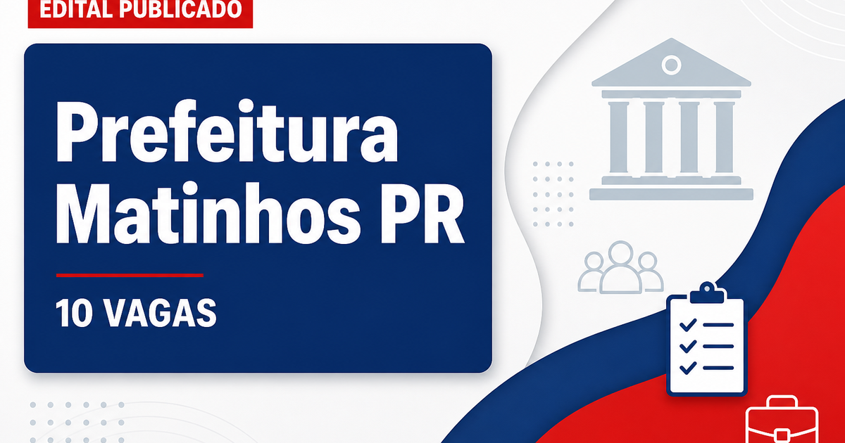 Prefeitura de Matinhos PR abre concurso Guarda Civil Municipal com 10 vagas - Prefeitura de Matinhos