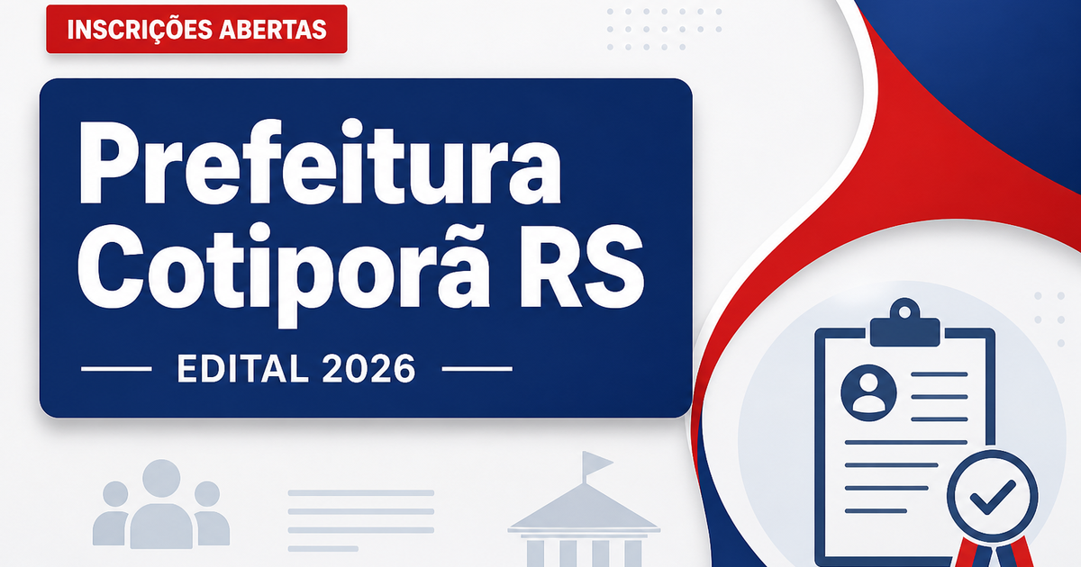 Prefeitura de Cotiporã - RS abre processo seletivo para Auxiliar de Saúde Bucal - Prefeitura de Cotiporã