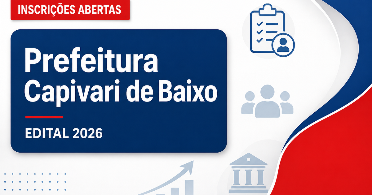 Prefeitura de Capivari de Baixo - SC abre concurso público para Agente da Defesa Civil - Prefeitura de Capivari de Baixo